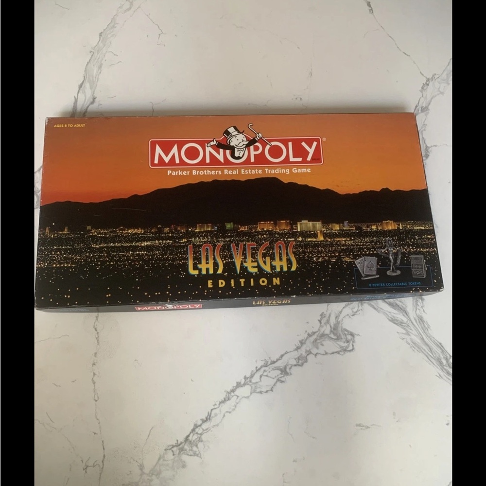 Monopoly Las Vegas Edition 1997 Complete Show Girl Pewter Tokens VTG